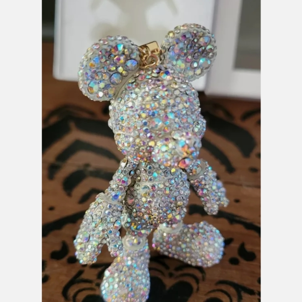 Disney Silver White Key Card Holder